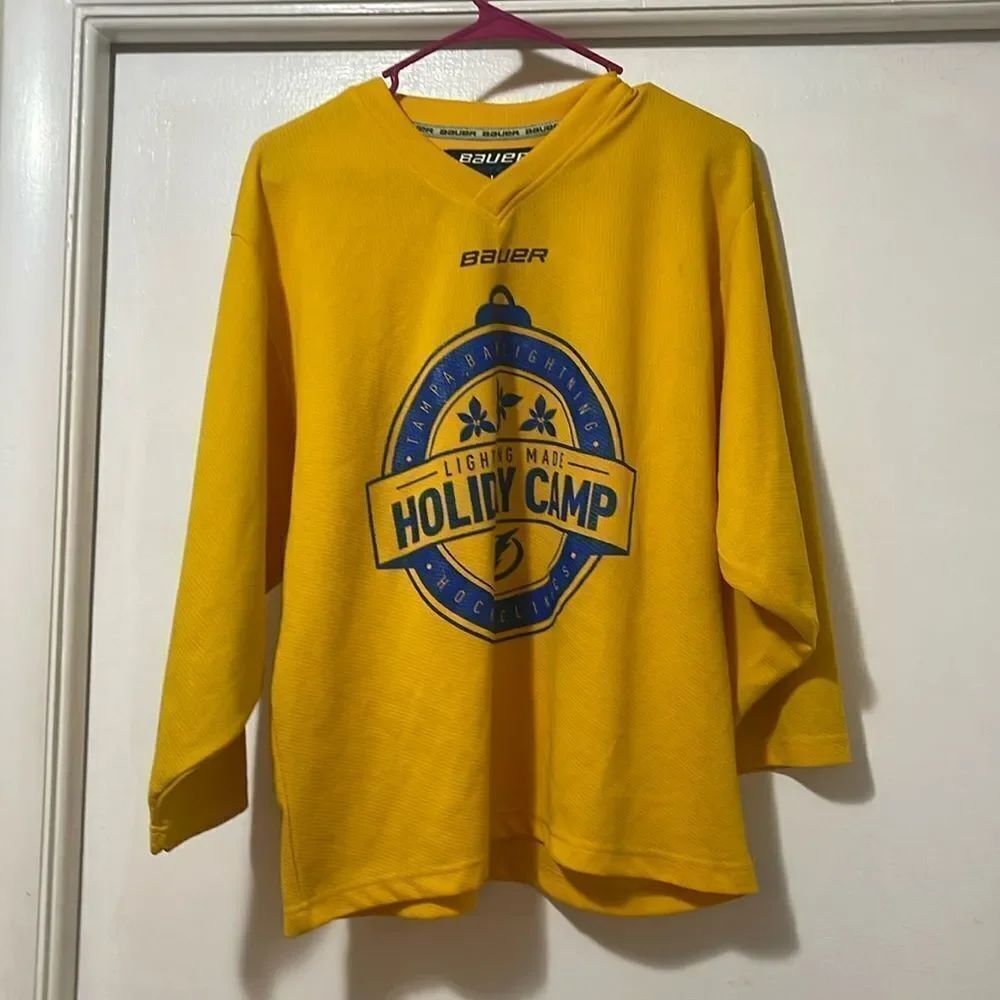 Bauer Tampa Bay Lightning Holiday camp jersey youth large